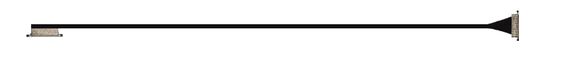 Flat ribbon cable lead shown separately, spare connection cable for lighting board