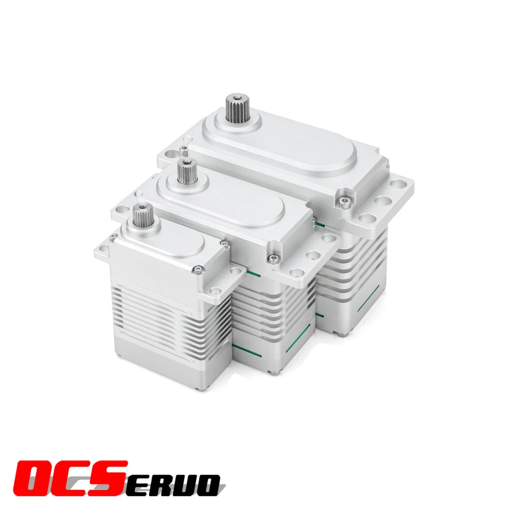 OCSERVO, High-torque servo motor with exceptional performance: generates up to 950KG.CM at 30V and features customizable settings.