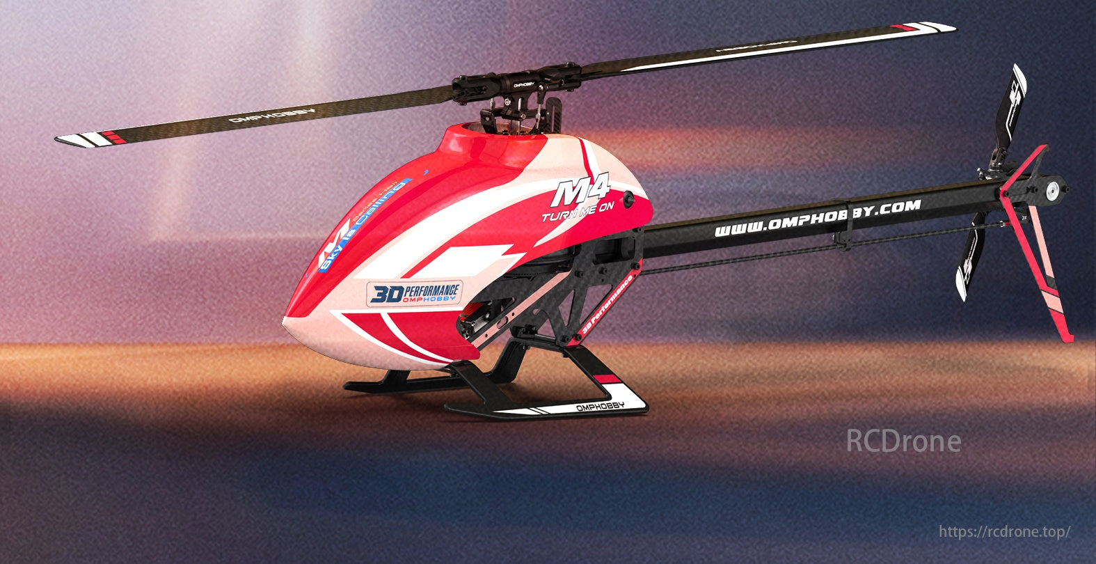 The OMPHOBBY M4 RC Helicopter features advanced 3D flight performance, precision control, and high-speed maneuvers.