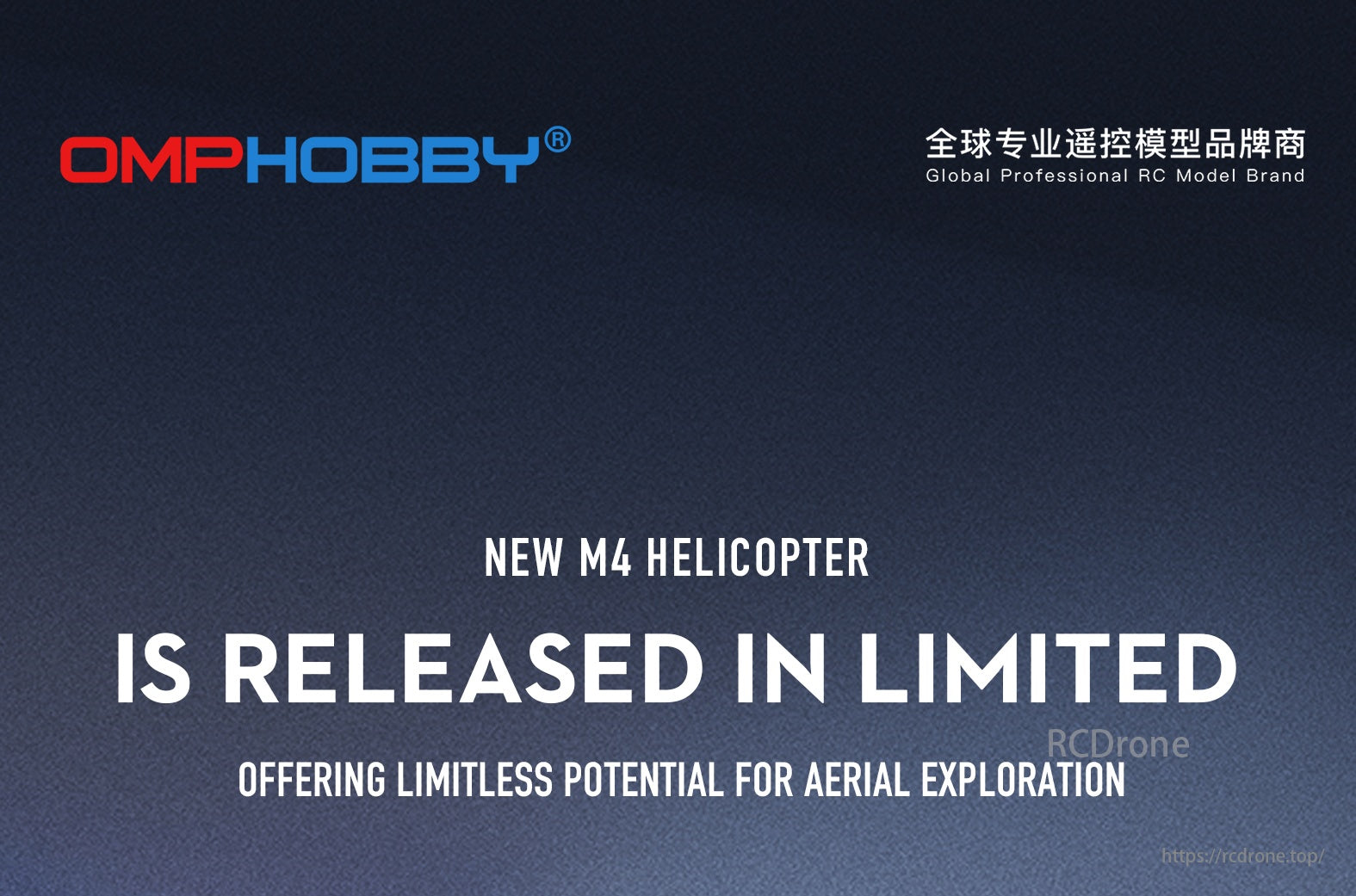 OMPHOBBY M4 RC Helicopter, OMPHOBBY releases the new M4 helicopter, a professional RC model with limitless aerial exploration potential.