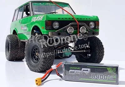 OVONIC 11.1V 6400mAh 3S1P 50C LiPo Battery pack with discharge lead, for RC car and truck use