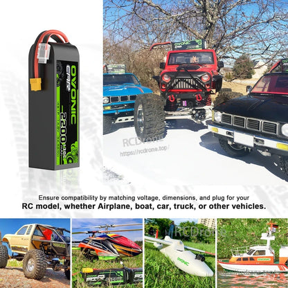 LiPo battery application collage for RC vehicles and models including cars, truck, helicopter, plane and boat
