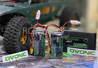 OVONIC AIR 3S 2200mAh LiPo battery packs with 35C label and compact short profile