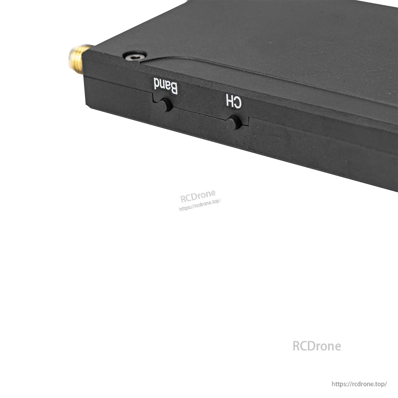Side view with CH and Band buttons for channel and band selection