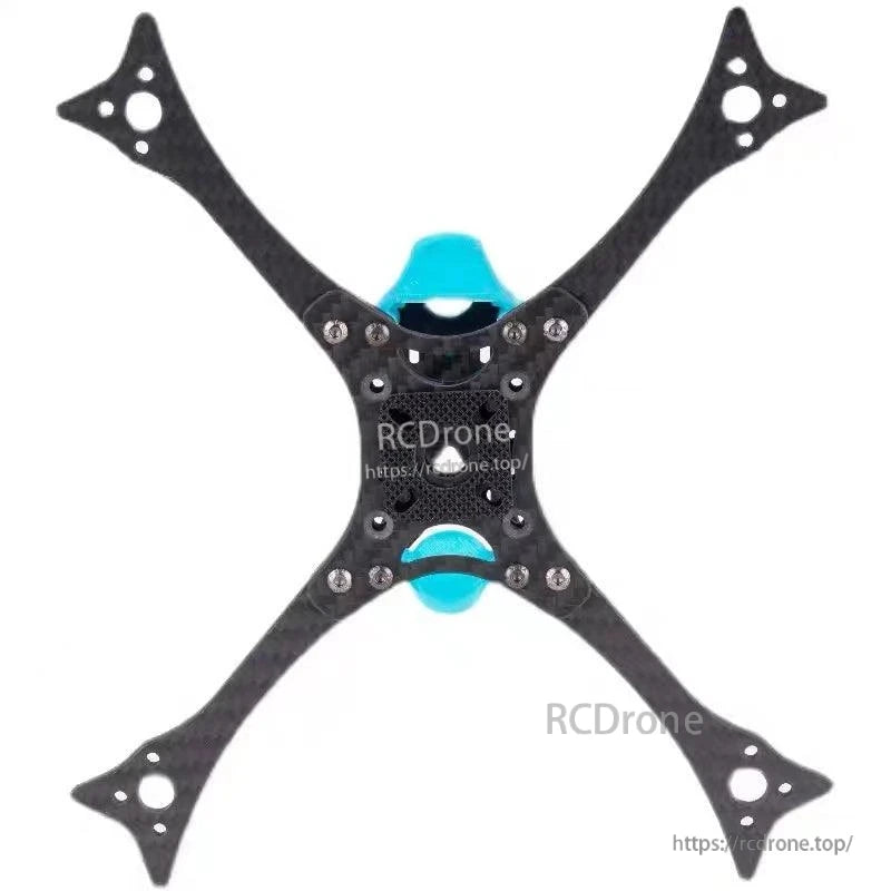 OddityRC Dragon Eel 200mm wheelbase 5-inch FPV frame, top-down view of carbon arms and center plates