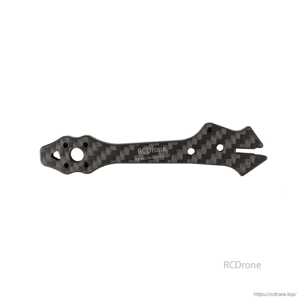 Single carbon fiber replacement arm with motor mount end and inner mounting holes