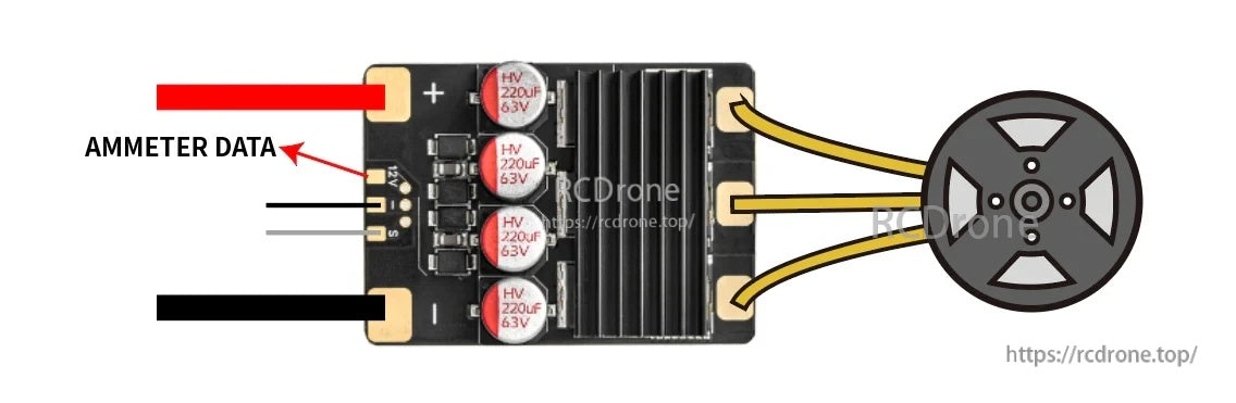 OddityRC Vortex F100HV 12S 100A SINGLE ESC wiring diagram