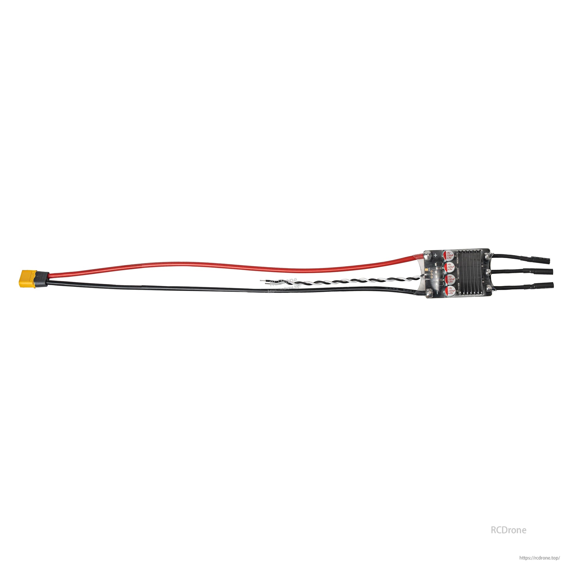 Full length wiring harness with ESC, long power leads and yellow battery connector