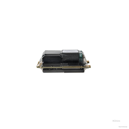 Side profile view showing stacked board design and low-height heatsink housing
