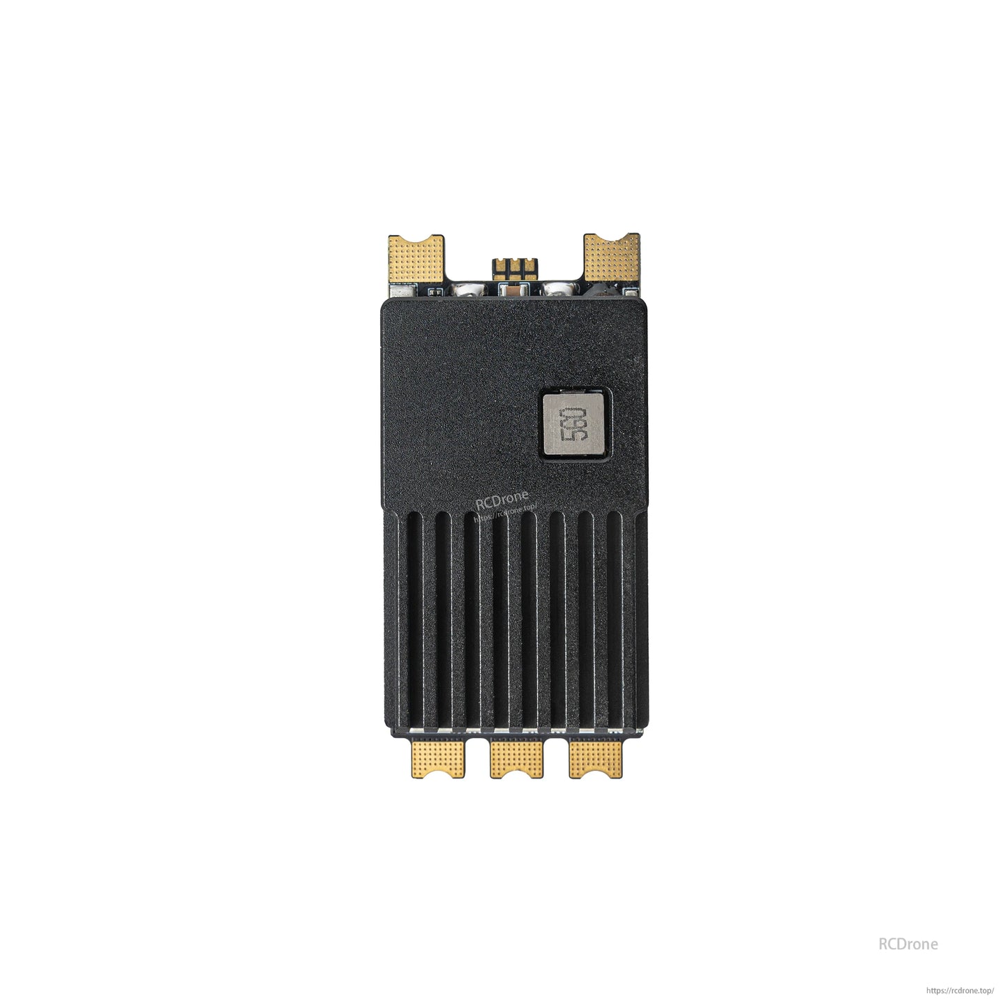 OddityRC Vortex F160HV Single ESC, full top view showing heat sink fins and solder pads