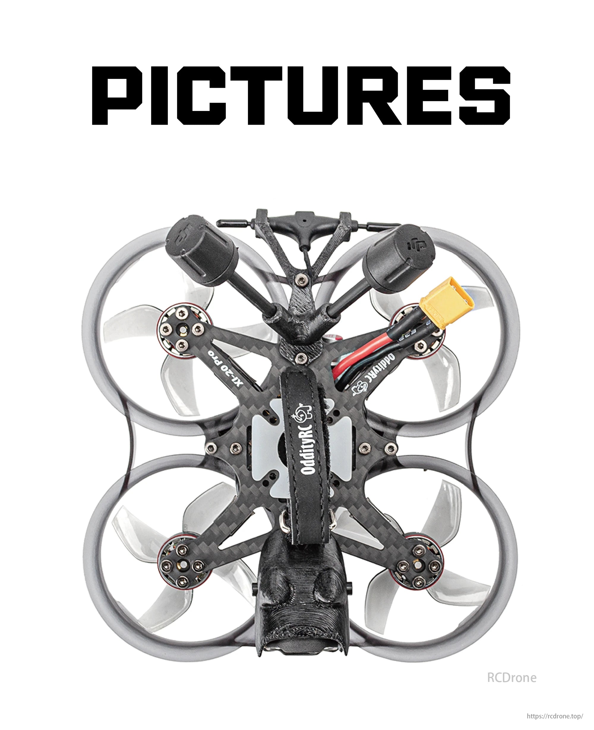 OddityRC XI20 Pro Cinewhoop, The flexible receiver options are compatible with various protocols for different FPV setups.