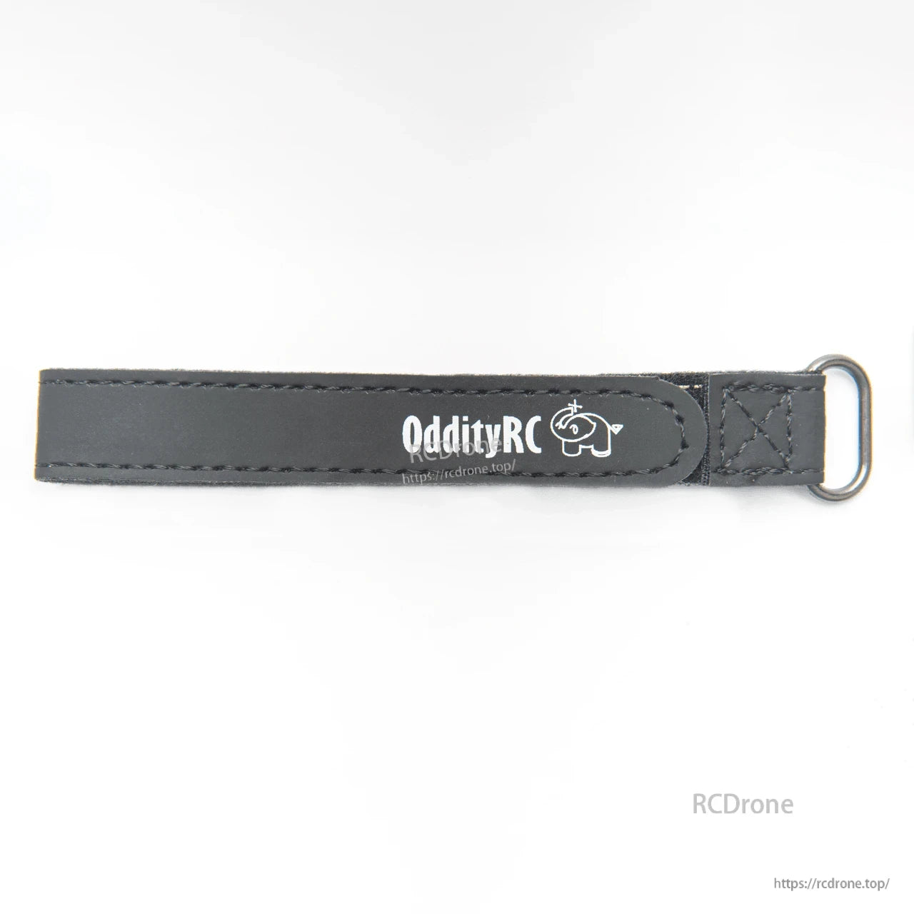 OddityRC branded battery strap with metal D-ring, dark gray
