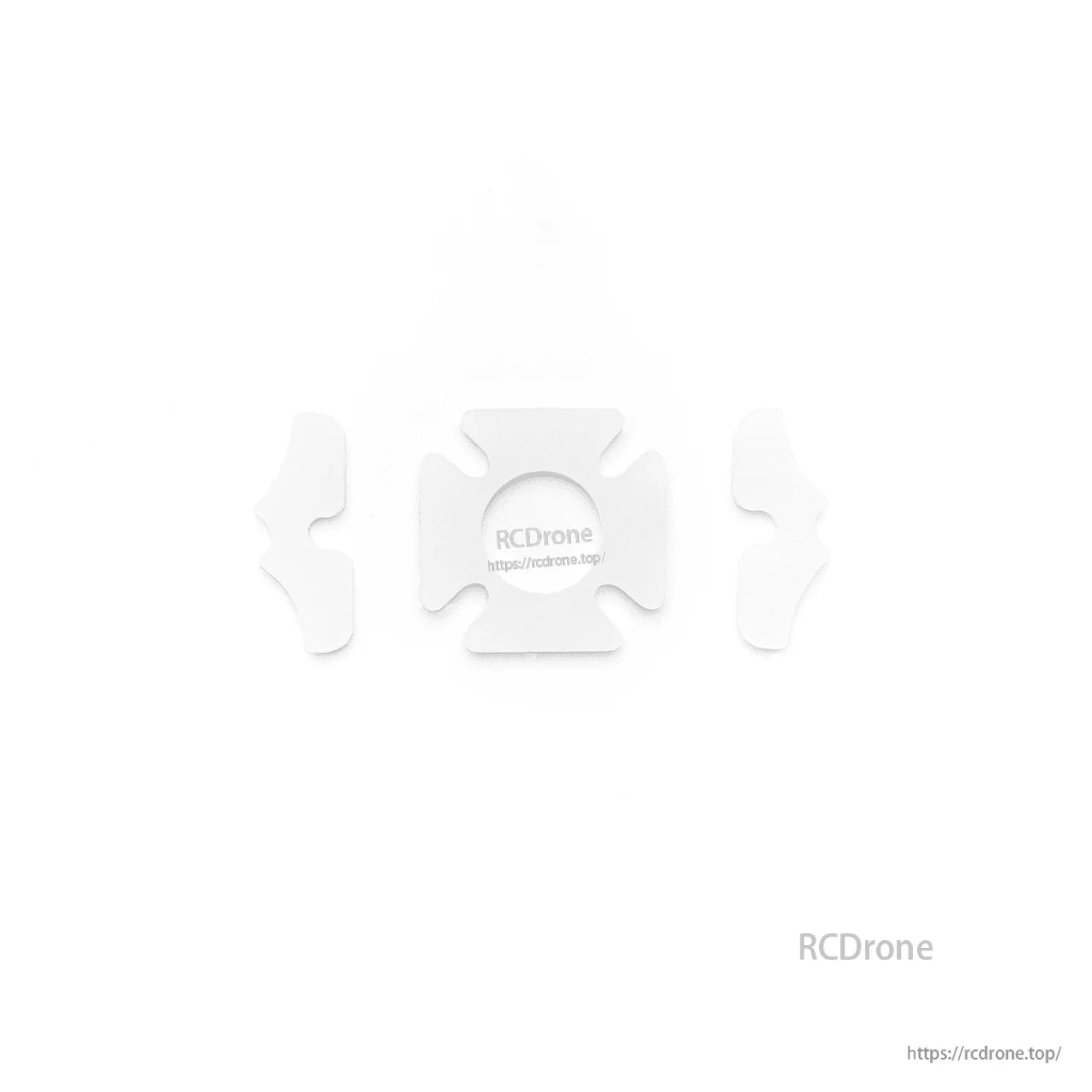 White foam pads set for frame or battery mounting, three-piece kit
