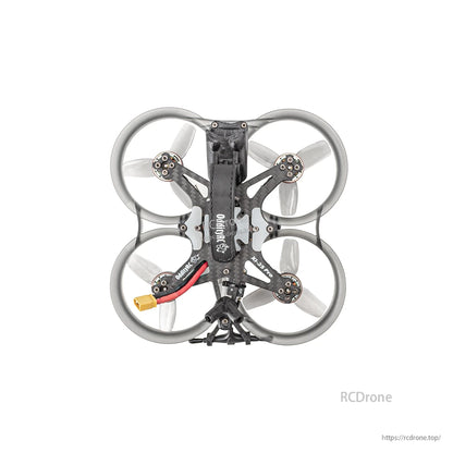 OddityRC XI25 Pro HD O4 Version 4S/6S FPV Drone top-down view showing four ducts, props, and carbon frame