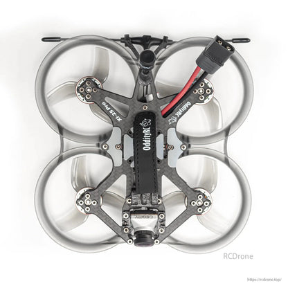OddityRC XI25 Pro HD Vista Cinewhoop FPV Drone features Runcam Link, Caddx Vista, 1405 motors, and a 112mm wheelbase for agile flight.