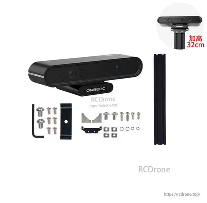 Orbbec Astra Pro Plus 3D Camera, Orbbec Astra Pro Plus 3D camera includes mounting kit and 32cm extension pole for enhanced positioning and stability during use.