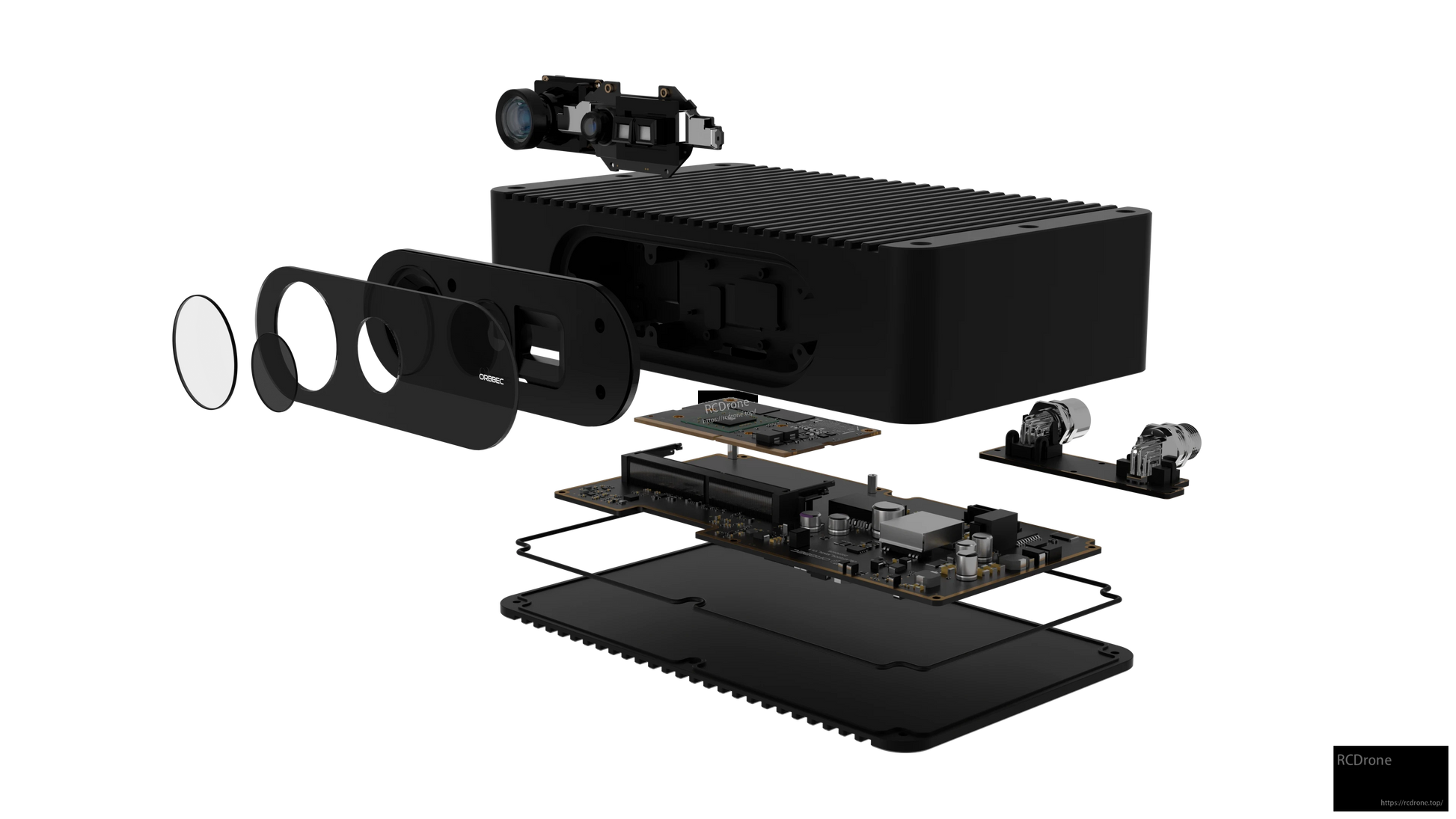 Orbbec Femto Mega I Depth Camera, Orbbec Femto Mega I: 1MP iToF, 4K RGB HDR, 120° FoV, IP65, PoE, IMU, Jetson Nano-compatible depth camera for robust outdoor and indoor applications.
