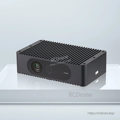 The Orbbec Femto Mega I Depth Camera features a 1MP iToF sensor, 4K RGB HDR, IP65 water resistance, PoE M12 Ethernet connectivity, 120° field of view, and compatibility with Jetson Nano and IMU sensors.