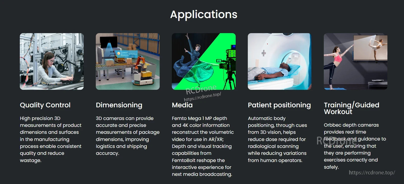 Orbbec Femto Mega iToF 3D Depth Camera, The Orbbec Femto Mega iToF 3D camera enables high-precision depth sensing for quality control, AR/XR, medical alignment, fitness, and package measurement applications.