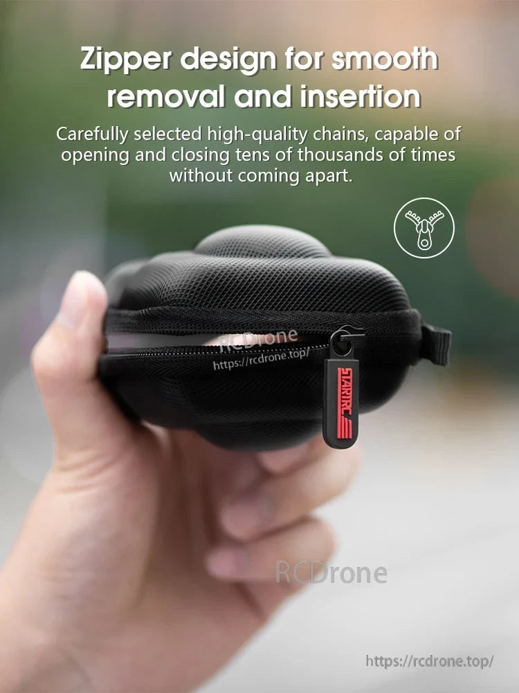 Osmo 360 Camera Case, Zipper design for smooth removal and insertion, durable high-quality chains