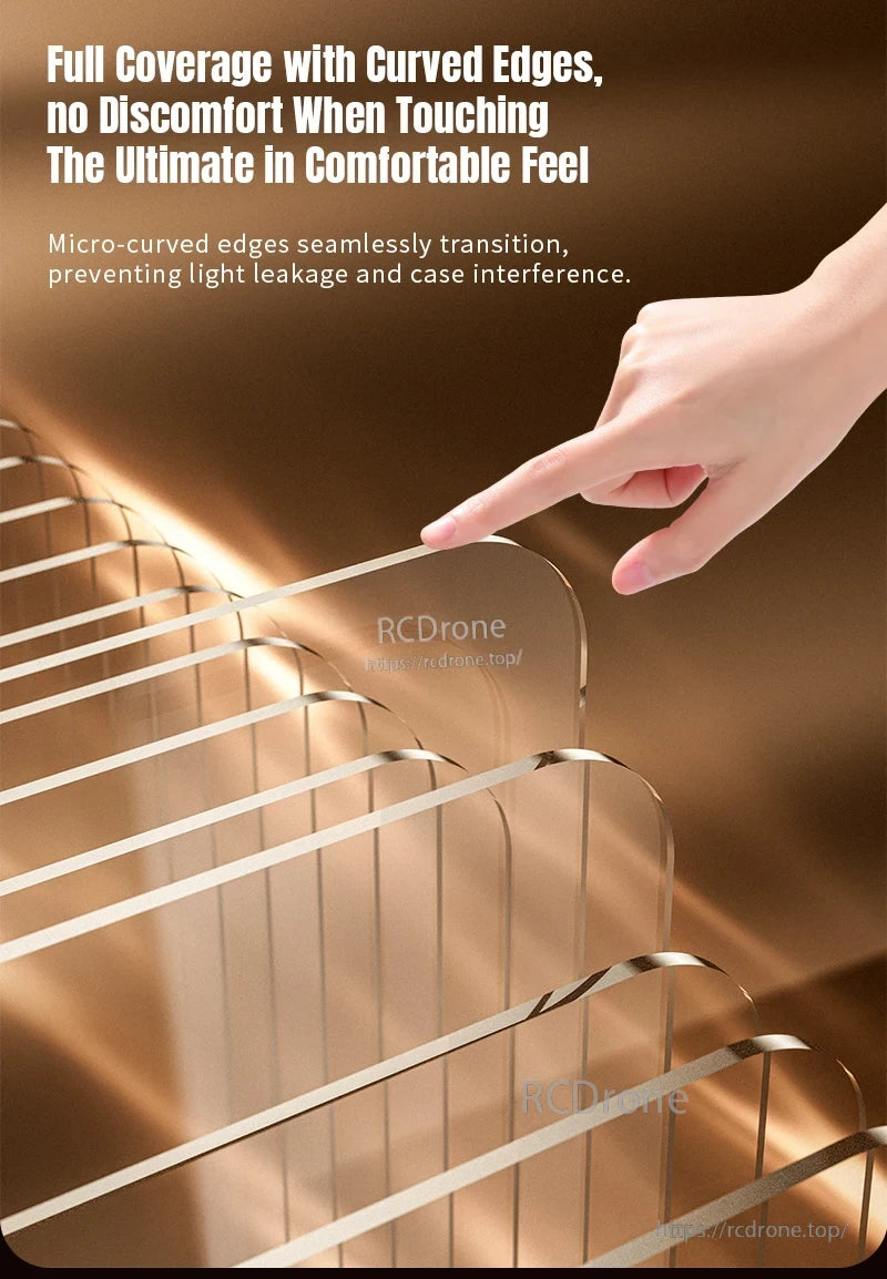 Osmo 360 Tempered Glass Film, Ergonomic curved design ensures full coverage, blocks light leakage, and provides ultimate comfort without discomfort.