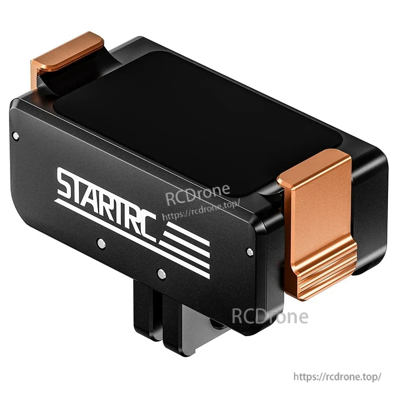 Osmo Action 4 Mount, This metal adapter base is a quick-mount folding bracket for DJI Osmo Action cameras, compatible with Action 4 and Action 3.