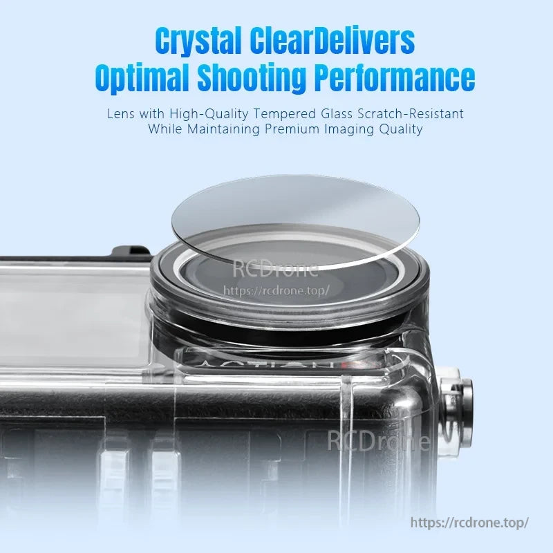 Osmo Action 5 Pro Dive Case, Crystal Clear Lens for Optimal Shooting Performance