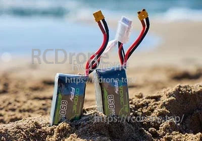 Ovonic 14.8V 850mAh 4S 80C LiPo battery pack with XT30 lead and balance plug, outdoor lifestyle