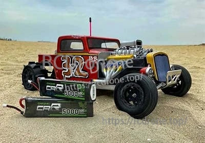 Ovonic Rebel 3S 11.1V 5000mAh 50C LiPo RC car battery pack with CR 5000 50C label and lead