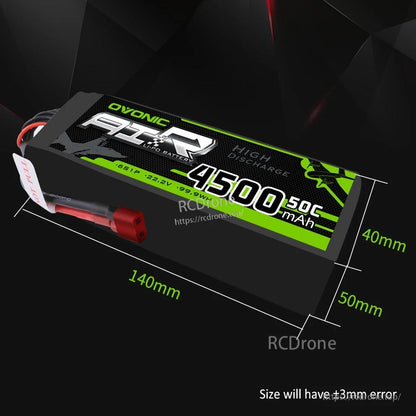 Battery measurement graphic with 140mm length and 40mm x 50mm dimensions noted