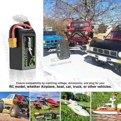 Ovonic R-Line V5.0 1200mAh 6S 22.2V 150C LiPo Battery XT60 for FPV Racing & Freestyle Drones