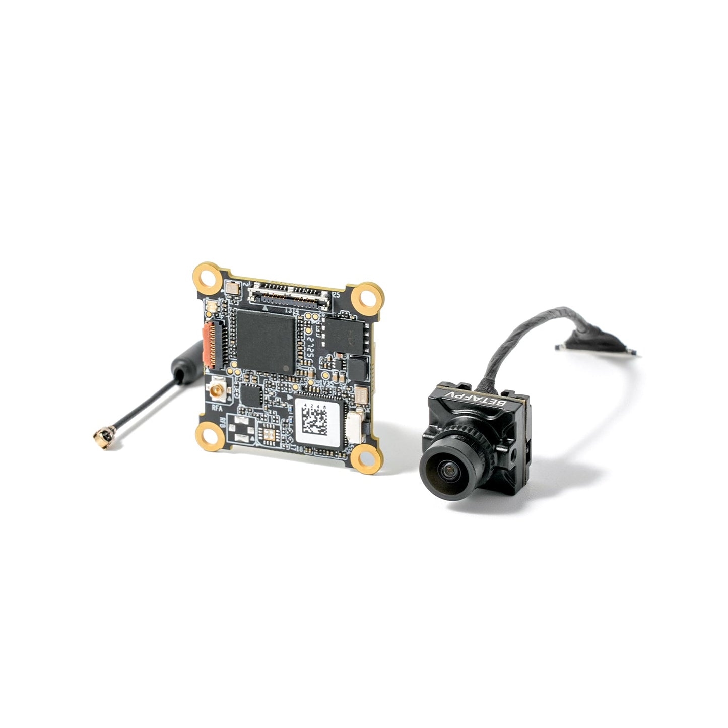 BETAFPV P1 Air Unit HD VTX board with FPV camera, front view showing lens and mounting holes