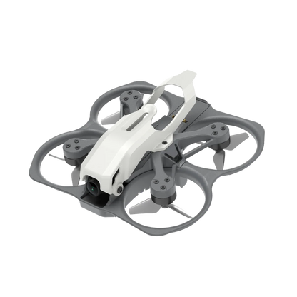 CaddxFPV Protos 1.6in FPV drone with ducted prop guards, front camera and white canopy