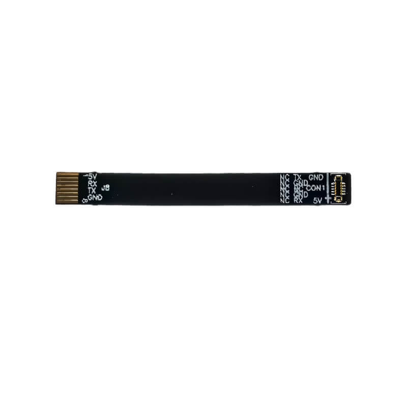 PaXini PX-6AX GEN3 tactile sensor UART adapter flex board with 5V, RX, TX, GND pin labels