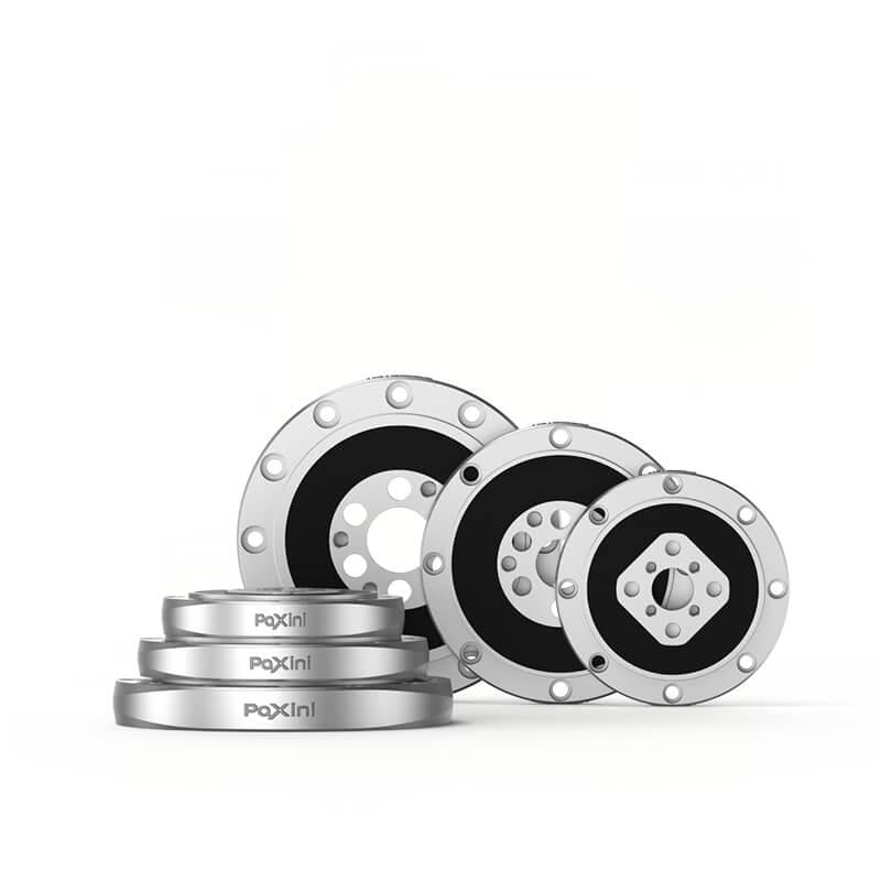 PaXini PX3Q joint torque sensor set, round flange units in multiple diameters on white background