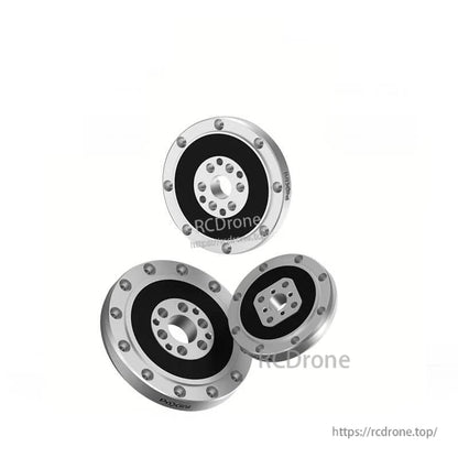 PaXini PX3Q joint torque sensor, three circular units shown from angled front to highlight mounting holes
