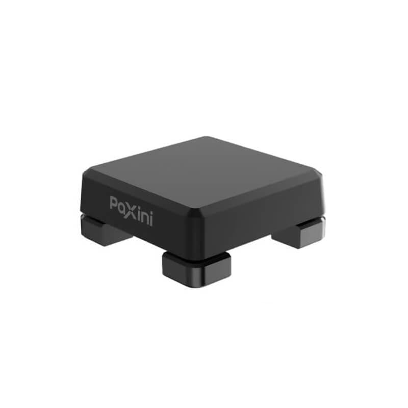 PaXini tactile sensor module, square low-profile housing with Paxini logo, angled view