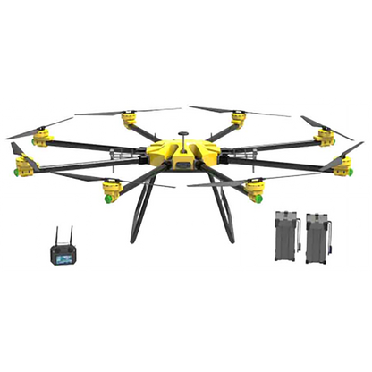 RCDrone C30 क्लीनिंग ड्रोन - 100M होज़ 30Mpa वॉटर प्रेशर स्प्रे 20M दूरी का औद्योगिक ड्रोन ग्लास, सोलर पैनल और बिल्डिंग एक्सटीरियर के लिए