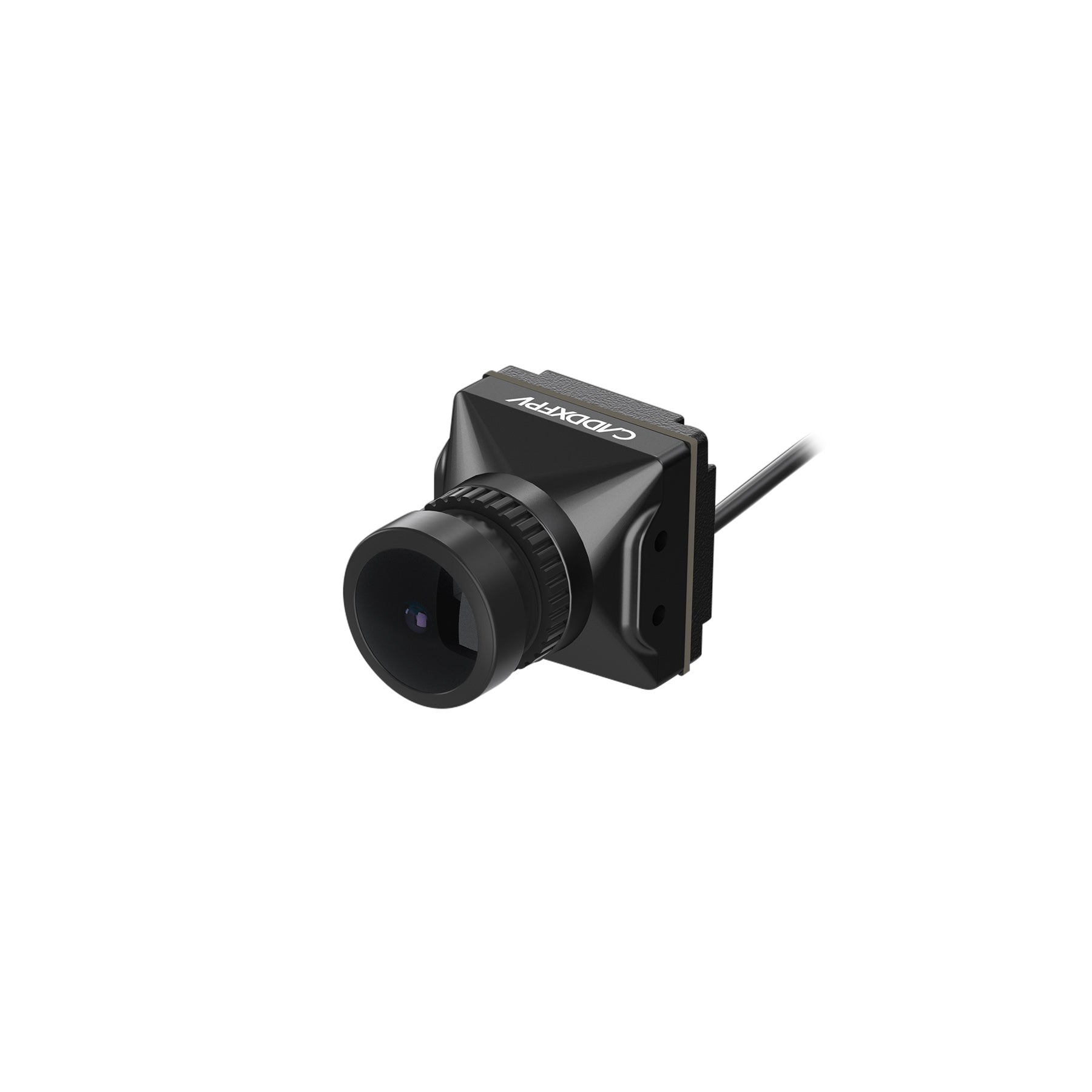 Walksnail Avatar HD Pro FPV Camera three-quarter front view showing lens housing and compact body