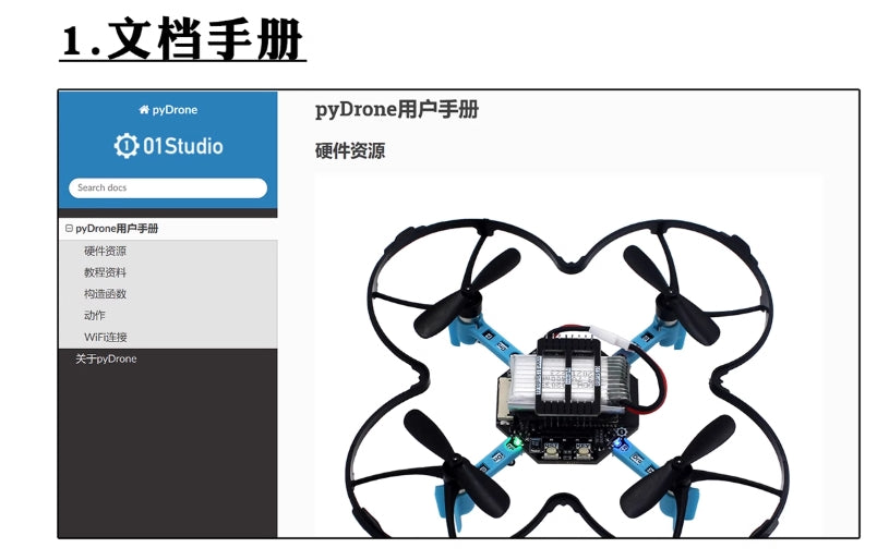 PyDrone RAET is a drone product with a sleek arch design and Wi-Fi connectivity.