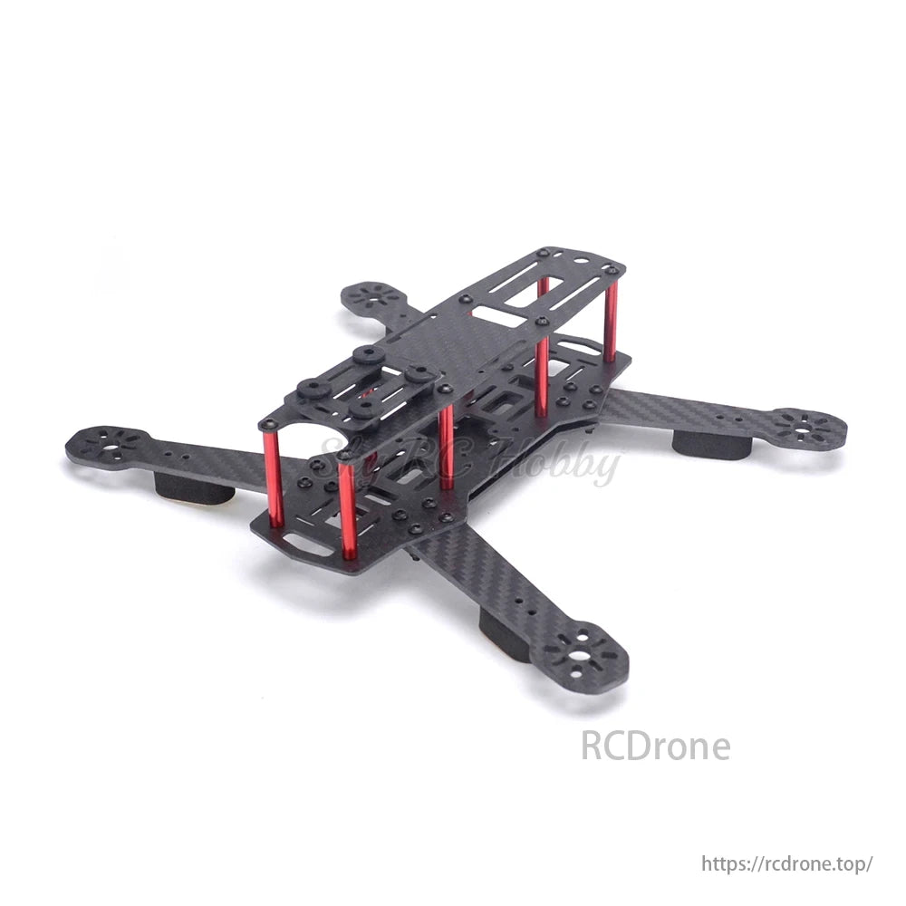 QAV250 FPV Drone, FPV racing drone kit with 250mm wingspan, 2205 motors, F4 flight controller, BLHeli_S ESC, and 1200TVL camera.