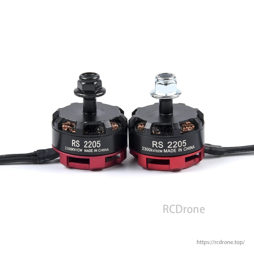 RS 2205 2300KV motors, made in China, are designed for the QAV250 FPV drone.