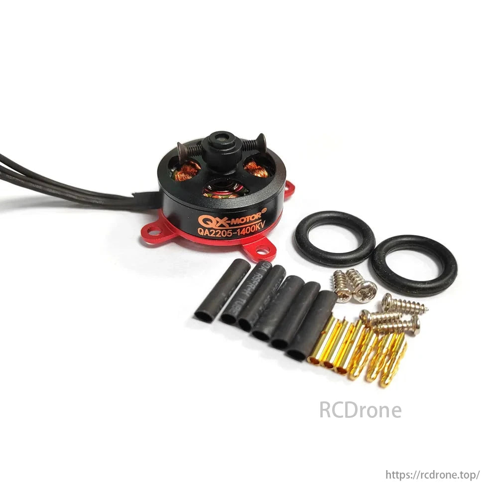 QX-Motor QA2205 1400KV brushless motor designed for RC airplanes, offering efficient performance and durability.