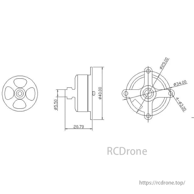The QX-Motor QA2205 is a high-efficiency, lightweight power system for RC fixed-wing airplanes, F3P, KT foam planes, and indoor 3D flyers.