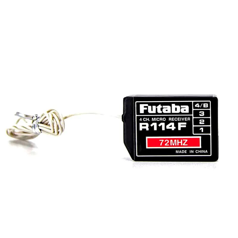 Futaba R114F-72H 72 MHz 4-Channel Micro Air Receiver  For Park Flyers and Slow Fly Models