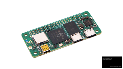 Angled front view of the RADXA ZERO 3W RK3566 mini development board