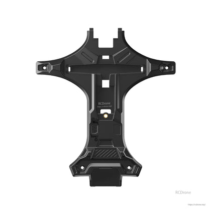Molded black lower body plate with mounting holes for the Snap30 drone frame