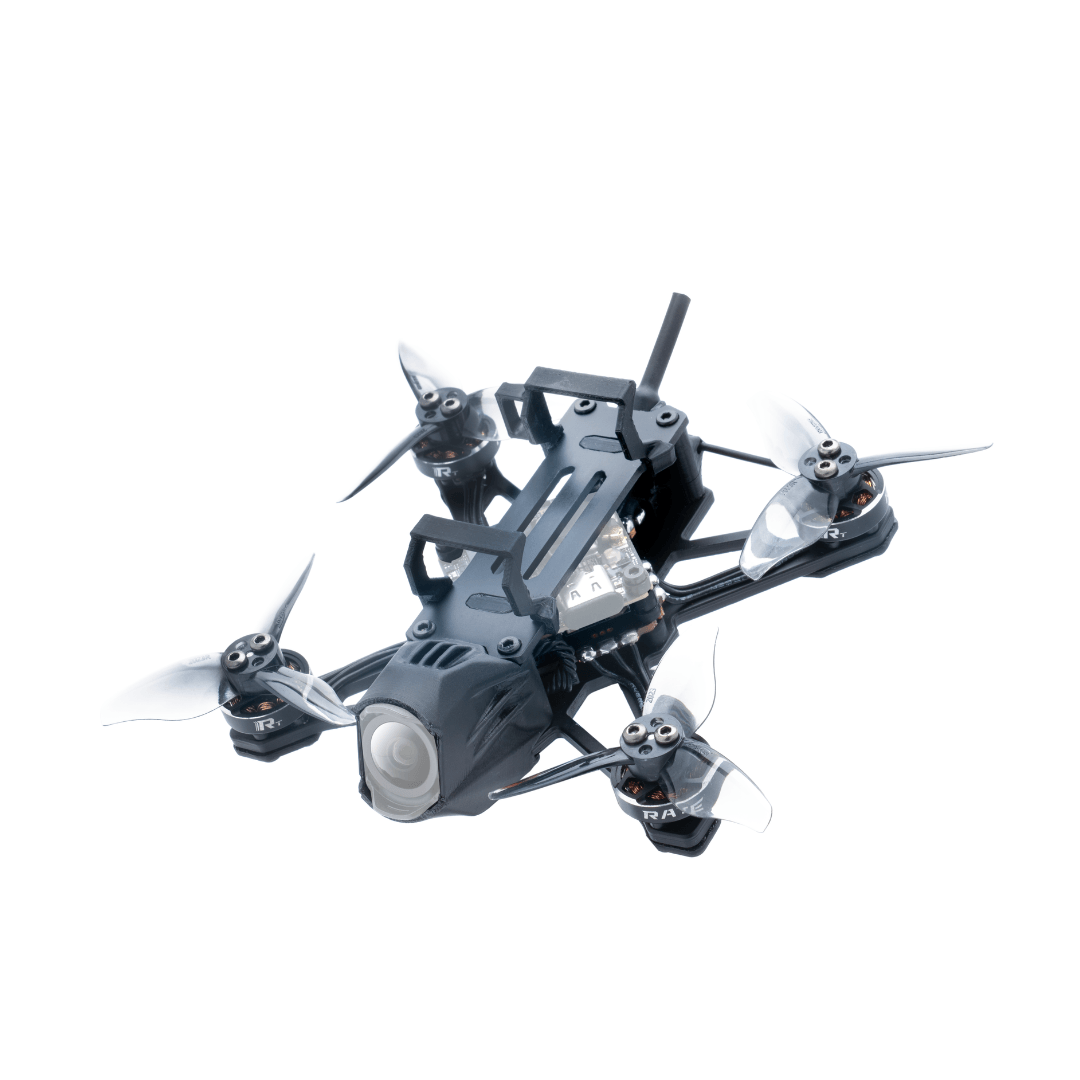 RATEFPV W20-O4 FPV drone angled view with front camera and built-in ELRS receiver