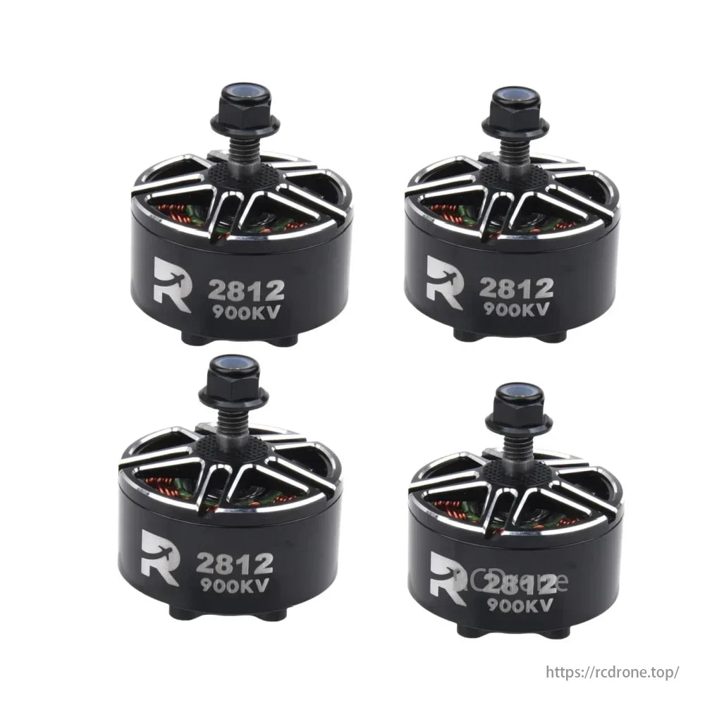 RCD 2812 900KV 3–6S Brushless Motor, Supports 3-6S LiPo batteries for various flight profiles.