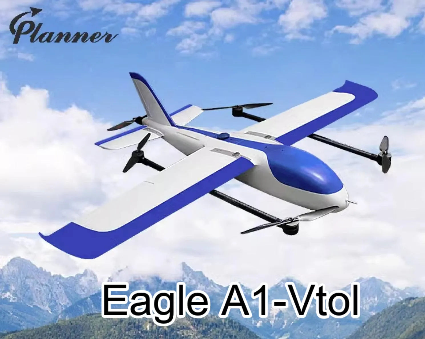 RCDRONE A1 Vtol Drone -2130mm Winspan 1.2kg Payload 60km Range